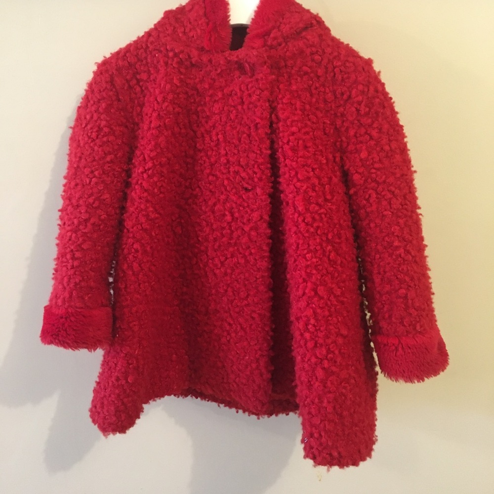 Red toddler girl jacket